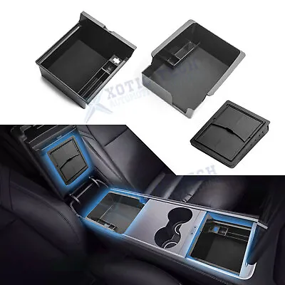 For Tesla Model 3 Y 2021-up Console Armrest Extra Space Cubby Organizer Tray • $19.98