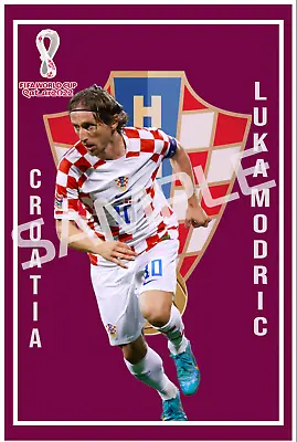 $9.95 • Buy Qatar 2022 World Cup Croatia Luka Modric Soccer Poster  12x18 Inches