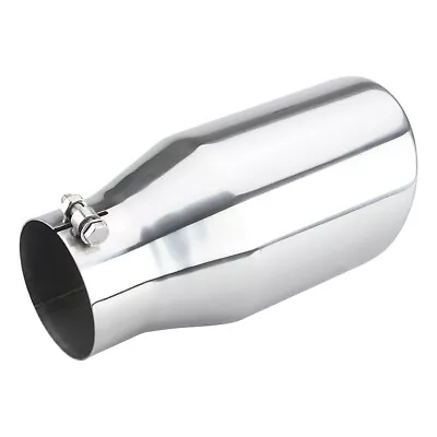4  Inlet 6  Outlet 12inch Long Truck Diesel Bolt On Exhaust Tip Stainless Steel • $38