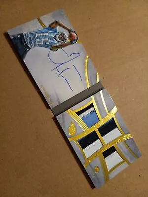 $52 • Buy 2013 Topps Five Star Rookie Auto Quad Jersey Gold #FSFA4JH Justin Hunter 10/15