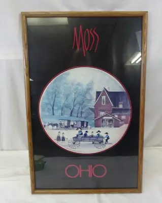 Beautiful P. Buckley Moss Ohio Blacksmith Poster Framed Picture Decor • $71.99