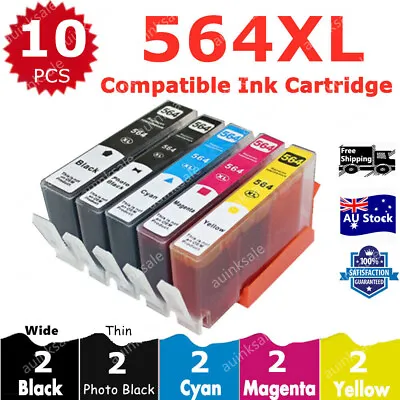 $29.50 • Buy 10X Non-OEM HP 564 XL Ink Cartridges For 5520 3520 6520 7520 4620 7510 Printer