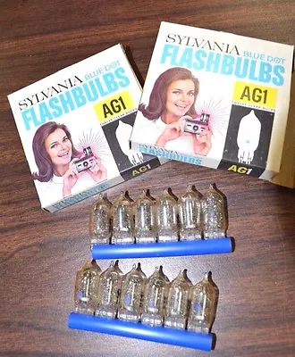 24-PK AG-1 AG1 FLASH BULBS NEW Vintage FABULOUS NEW KenRad 348979 • $14.95