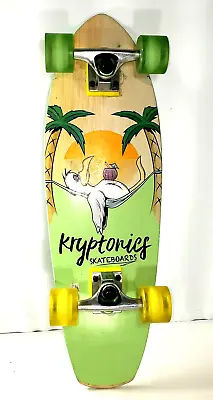 Kryptonics 27″ Mini Longboard Complete Skateboard 27  X 8.5  Tikki Hammock Bird • $29.99