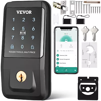 VEVOR Smart Lock Keyless Entry Door Lock Bluetooth App Control Keypad Deadbolt • $43.69