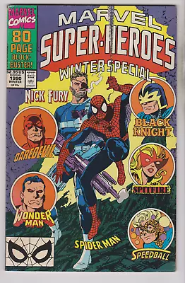 Marvel Super-heroes Winter Special # 1990 Spider-man Cover L@@k Very Fine Minus • $0.10