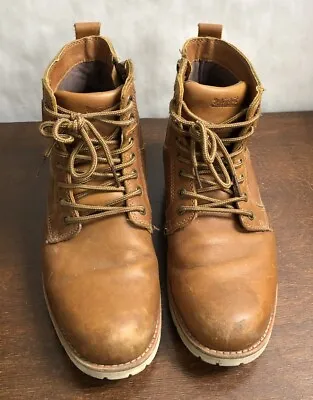 Men’s Brown Levis Size 9 Leather Boot Zip Side Rubber Sole  • $34