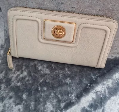 Womens Marc Jacobs Cream Leather Wallet New  • £50