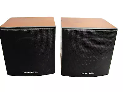 REALISTIC SPEAKERS MIMIMUS-17 CAT. NO. 40-225 15W(MAX) 7  Bookshelf Speakers • $29.75