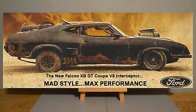 Mad Max Ford Falcon Interceptor Exclusive  Canvas  12'' X 30'' X 1.5inch • £25
