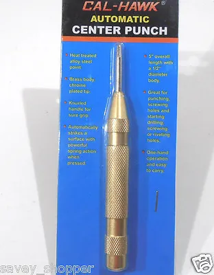 Center Punch New Automatic Center Punch Spring Action  • $8.99