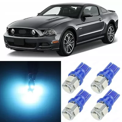 9 X ICE Blue Interior LED Lights Package For 2010 - 2014 Ford Mustang +TOOL • $11.99