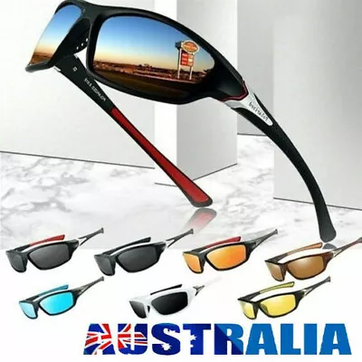 $11.68 • Buy UV400 Polarized Mens Sunglasses Polarised Square Frame Sports Driving Glasses