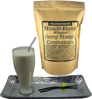 Vanilla Hemp Protein Powder Concentrate Raw Vegan 100% Pure Muscle Blend • $23.95