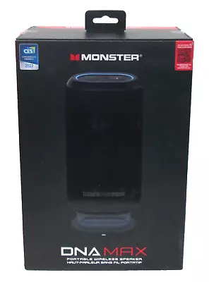 Monster DNA MAX Portable Bluetooth Speaker With Qi Wireless Charging - Black • $54.99