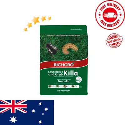 Richgro 5kg Lawn Insect Killer Sand Granules Kills Lawn Beetle Grub Armyworm • $65.95