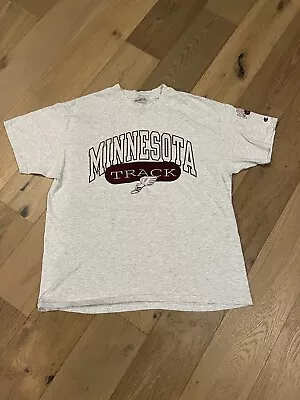 Vintage 90s Champion Minnesota Gophers Track T-Shirt XL • $12.99