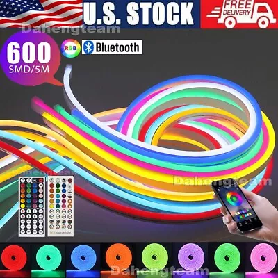 1-20M DC 12V RGB RGBIC Neon LED Light Strip Flexible Silicone Tube Light Remote • $70.55