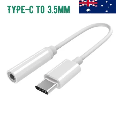 $19.99 • Buy Type C To 3.5mm AUX Earphone Cable Adapter USB C 3.1 To Stereo Headphone Jack