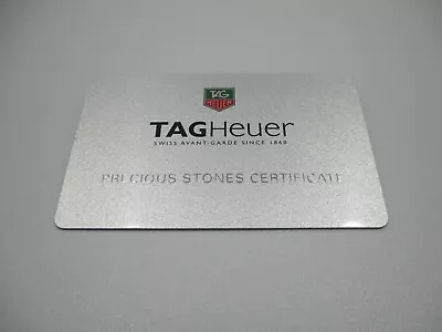 TAG Heuer Aquaracer WAF1415.BA0824 Precious Stones Diamond Certificate Card • £24.08