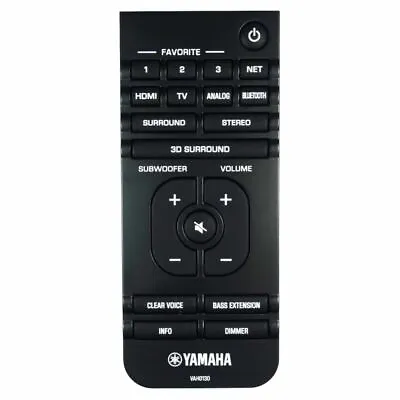 $101.42 • Buy NEW Genuine Yamaha YAS-408 Soundbar Remote Control