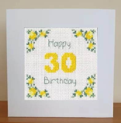 £7.25 • Buy 30th Birthday Card - Cross Stitch Kit  