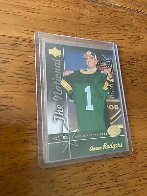 Aaron Rodgers 2005 Upper Deck National 494/750 #NFL4 Rookie Card Packers / Jets • $24.44