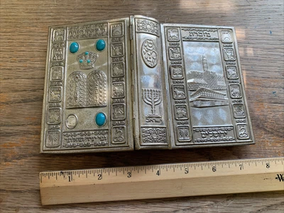 $9.99 • Buy Jewish Metal Cover Ornate Jewish Prayerbook Siddur Stones