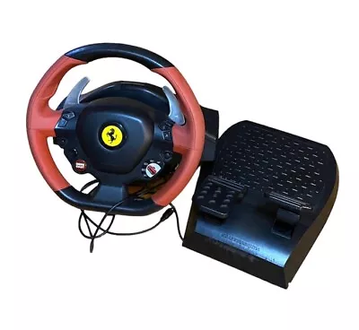 Thrustmaster Ferrari 458 Spider Racing Steering Wheel And Pedal Set Xbox  • $10