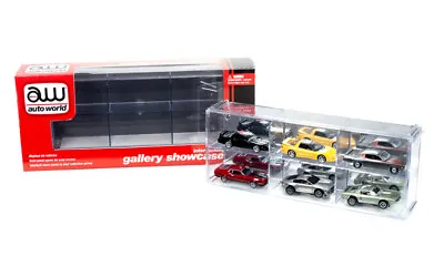 6 Car Interlocking Acrylic Display Show Case For 1/64 Models Auto World Awdc003 • $13.99