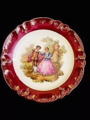 Vintage Porcelain Meissner Limoges France P24 Decorative Fragonard 24 Cm D5 • £11