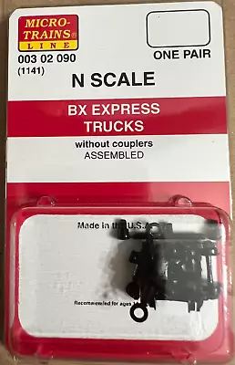 Micro-Trains N Scale 003 02 090 (1141) BX Express Trucks W/o Couplers 1 Pr • $5.80