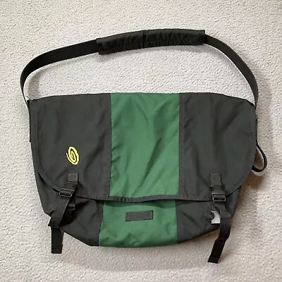 Timbuk2 Messenger Bag Large 2 Tone Green Canvas Laptop Computer Bag • $29.99