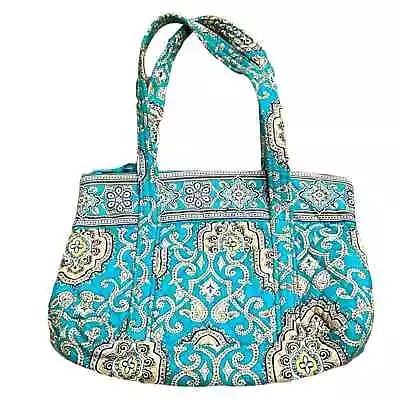 Vera Bradley Totally Turq Betsy Tote Shoulder Bag Retired Turquoise Purse • $30