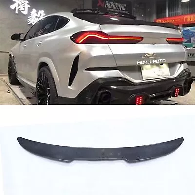 Carbon Fiber Rear Roof Spoiler Wing Lip Fits BMW X6 G06 M Sport 2020-2023 • $299