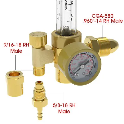 Argon/CO2 Mig Tig Flow Meter Gas Regulator • $21.99