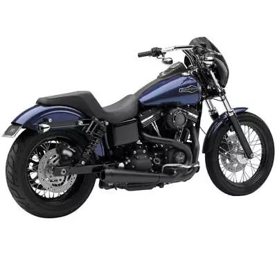 Cobra USA 6476B Black 4  El Diablo 2-Into-1 Exhaust 06-11 Harley Dyna FXD • $829.76