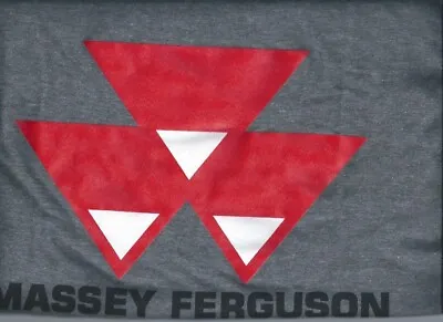 Massey Ferguson Tractor Logo Men's Grey T-Shirt Size  2XL • $20