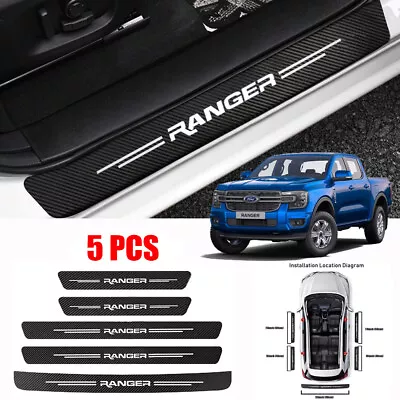 5X For Ford Ranger Door Plate Sill Scuff Anti Scratch Decal Sticker Protector • $20.99