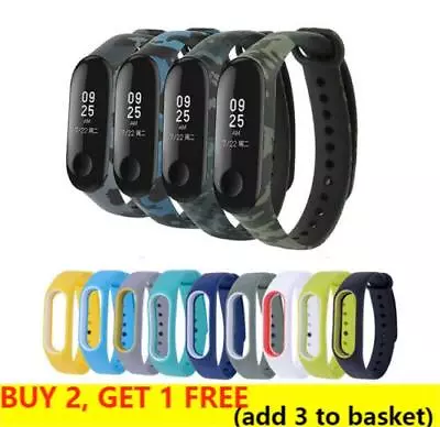 For Xiaomi MiBand 2 3 4 5 6 Strap Replacement Wrist Bracelet Sport  WatchBand UK • £2.83