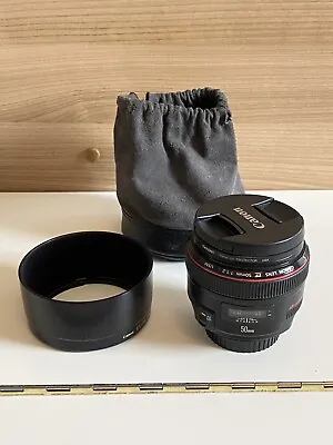 Canon EF 50mm F/1.2L USM Lens With Hood • £595