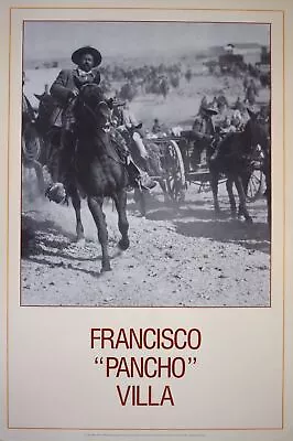 Pancho Villa Vintage Historical Poster 24 X 36 • $20.42