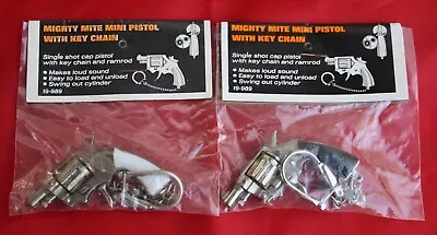 Vintage Edge Mark Toy Cap Gun  Mighty Mite Mini Pistol  19-989 New In Box 2 Pack • $10