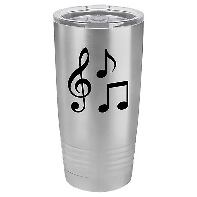 Tumbler 20oz 30oz Travel Mug Cup Vacuum Insulated Stainless Steel Music Notes • $29.99