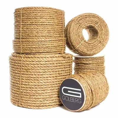 Golberg Manila Rope Cord - 1/4-inch To 2-inch Diameter Lengths 10-600 Feet • $7.99