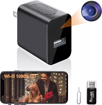 Hidden WiFi Camera Plug USB Charger Security Recorder Motion Senser Micro Camera • $34.99