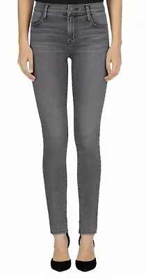 J BRAND Women's Skinny Leg Gray Dare High Rise Stretch Denim Jeans Size 29 BC • $24.99
