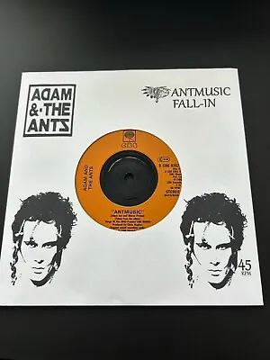 Adam And The Ants    Antmusic.      Vinyl 7    Cbs 9352 Home Made Sleeve • £1.99