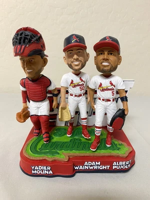 $280 • Buy Pujols/Molina/Wainwright St Louis Cardinals Last Run Bobblehead Limited Ed #522