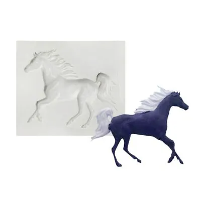 Soap Molds Silicone Craft Mold Strong Running Horse Shape Handmade Cake Crafts • £4.37